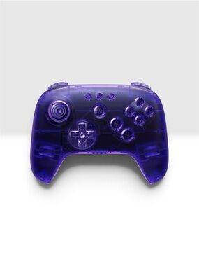 8BitDo 64 Bluetooth Controller in a translucent purple